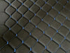 Diamond Stitch Embossed Fabric Lining Car Upholstery Black and Blue
