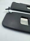 BMW E30 Sedan 320i Compatible Sunvisor Black Pair with Vanity Mirror Cover