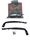 Mercedes W124 C124 S124 Compatible Hood Under Sealing Rubber 2pc