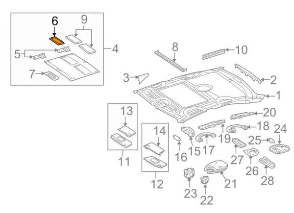 Mercedes W203 W205 W208 W209 W210 W211 W220 Compatible Sunroof Blind Cover Handle Trim
