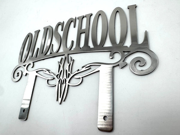 Oldschool Club Classic Metal Hot Rod Window Sign Plaque Laser Cut 8x12"