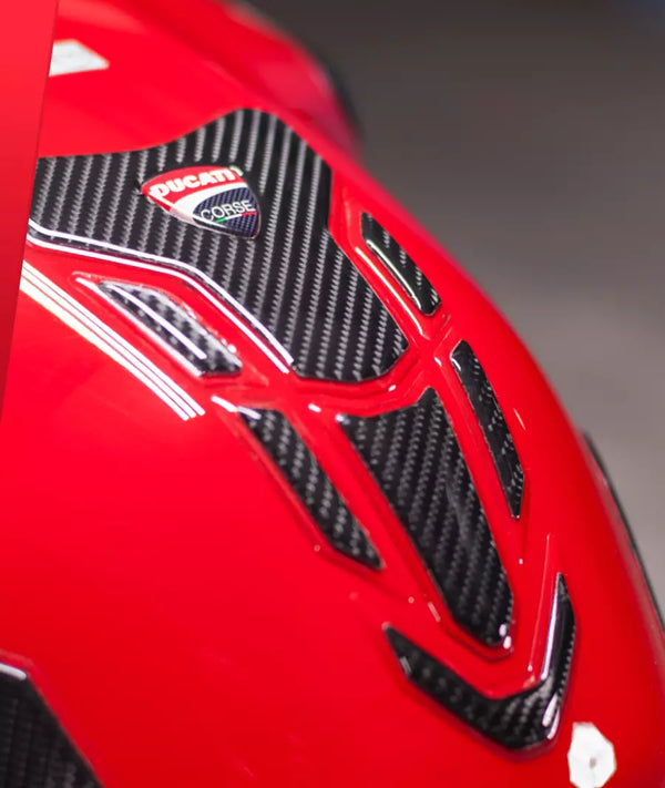 BMW GS R1250 Compatible Polyurethane 6D Carbon Fiber Tank Pad Sticker Set 7 Pieces