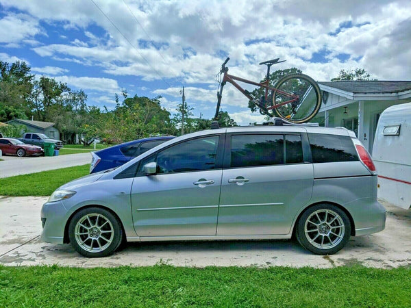 Mazda Mpv 2006-2016 Compatible Silver Roof Rack Cross Bars