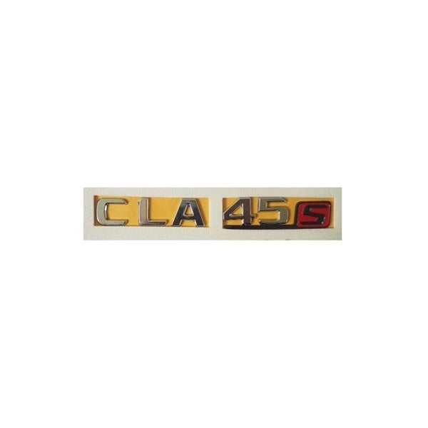 Mercedes CLA 45S Compatible Chrome Emblem Label Nameplate Badge A118 817 35 00