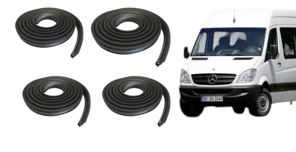 Mercedes Sprinter W906 2006-2018 Compatible Front Sliding Rear Doors Weatherstrip 4pcs