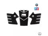 BMW GS R1250 Compatible Polyurethane 6D Carbon Fiber Tank Pad Sticker Set 7 Pieces