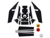 Honda X-ADV 2024 Compatible Polyurethane 6D Carbon Fiber Tank Pad Sticker Set 15 Pieces