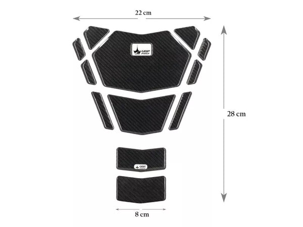 Aprilia RS 457 RS660 EXTRM Compatible Polyurethane 6D Carbon Fiber Tank Pad Sticker Set