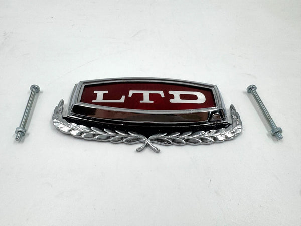 Ford LTD 60's Compatible Decorative Emblem Ornament Badge Logo Red