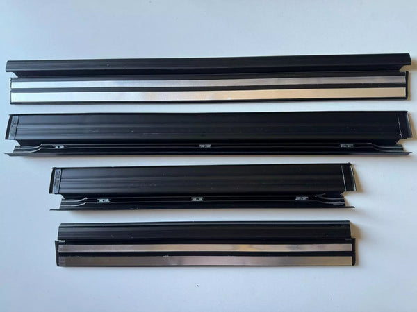 Mercedes W124 Sedan 85-96 Compatible Door Sill Cover Plate Set 4 Pieces