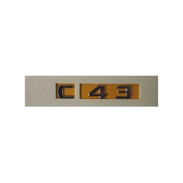Mercedes C43 Compatible Chrome Emblem Label Nameplate Badge A205 817 18 01
