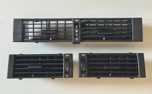 Mercedes W124 Compatible Front Interior Console Vent Grill Trims Left Right Center