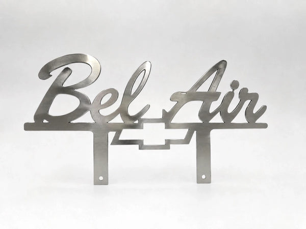 Bel Air Club Classic Metal Hot Rod Window Sign Plaque Laser Cut 8x13"