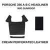 PORSCHE 356 A B C Compatible HEADLINER ROOF SKY CEILING PERFORATED BLACK W/out SUNROOF