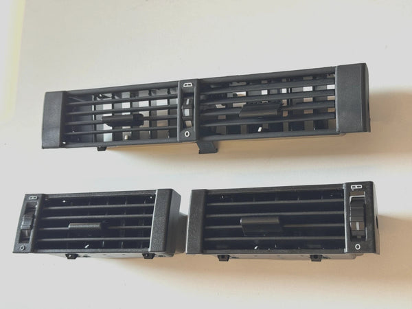 Mercedes W124 Compatible Front Interior Console Vent Grill Trims Left Right Center