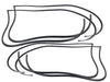 BMW E36 Sedan 4 Doors 1990-2000 Compatible Inner Door and Trunk Lid Rubber Seal 5 pcs