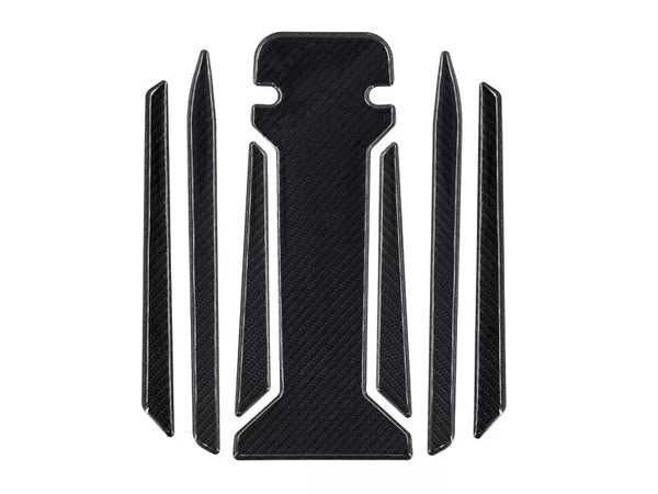 Honda ADV350 2024 Compatible Polyurethane 6D Carbon Fiber Tank Pad Sticker Set 14 Pieces