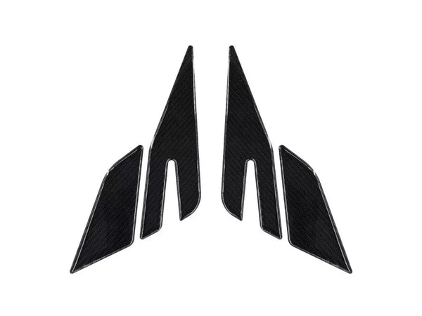 Yamaha MT09 TRACER 2015-2022 Compatible Polyurethane 6D Carbon Fiber Tank Pad Sticker Set 9 Pieces