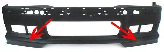 BMW E36 M3 Compatible Front Left and Right Splitter Spoiler Flap Lip For Bumper
