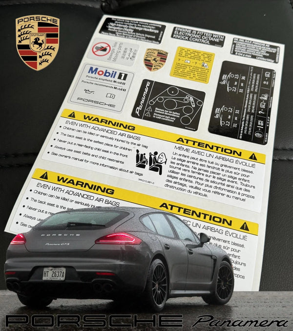 Porsche Panamera Compatible Decal Set Stickers Best Quality