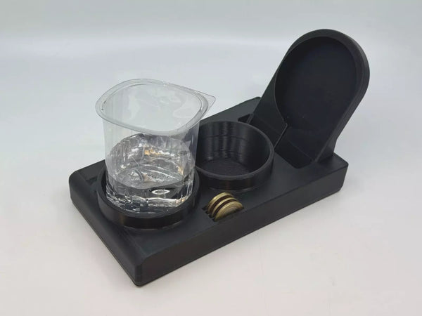 Mercedes W124 E Class Compatible Double Cup Holder Center Console Plug and Play Magsafe Support