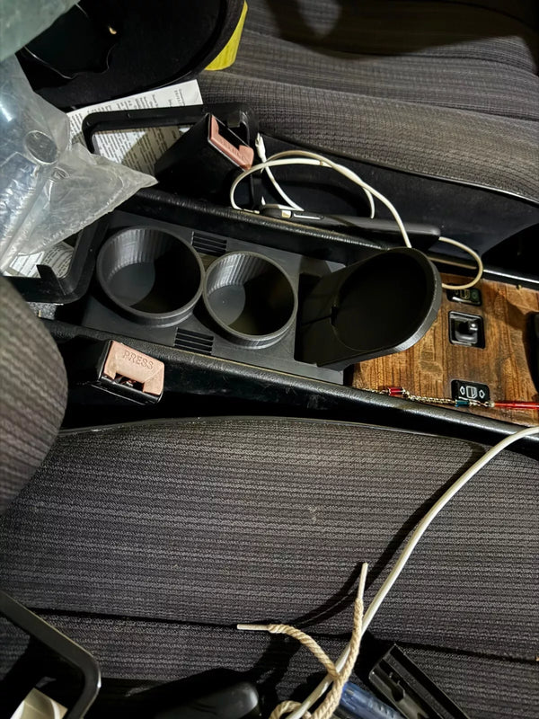 Mercedes W124 E Class Compatible Double Cup Holder Center Console Plug and Play Magsafe Support