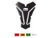 Aprilla KTM Kawasaki Suzuki Compatible Polyurethane 6D Carbon Fiber Tank Pad Sticker Set