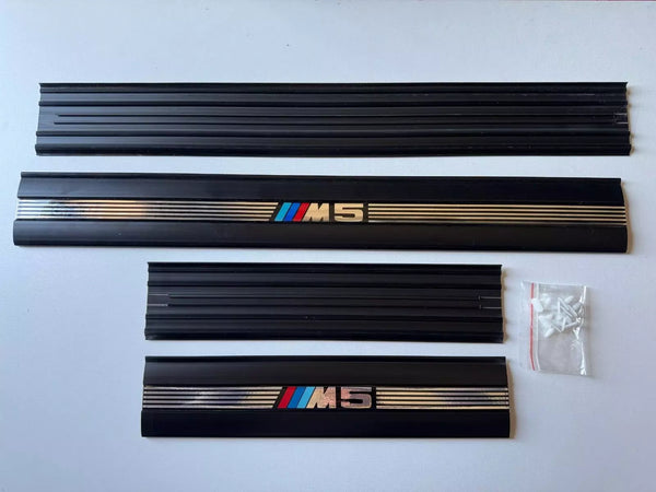 BMW E34 1987-1996 M5 Compatible Door Sill Cover Protector Plate Set 4 Pieces