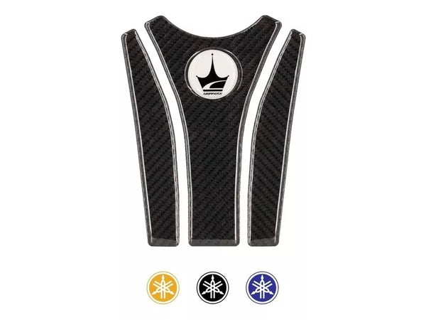 Yamaha MT07 Compatible Polyurethane 6D Carbon Fiber Tank Pad Sticker Set