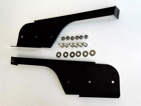 Land Rover Defender 90 110 130 1986-2016 Compatible Rubber Mud Flap Rear Side With Bracket Set 2 Pieces