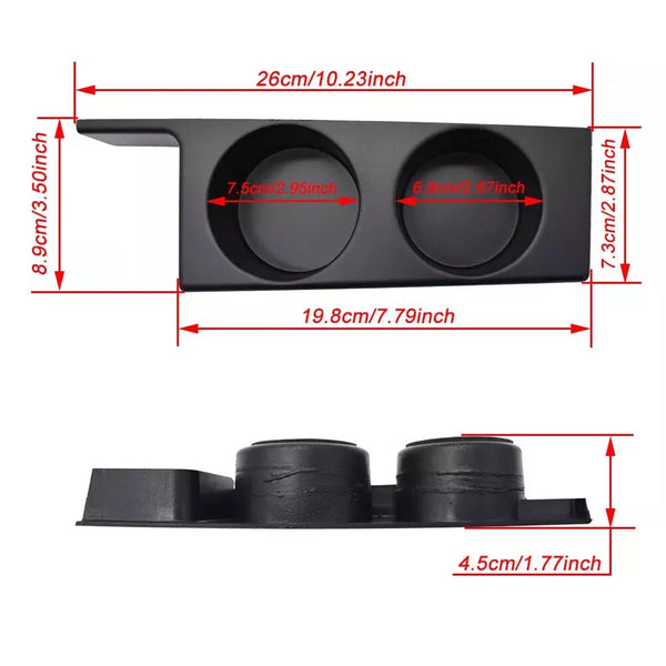 BMW E39 525i 528i 530i M5 4 Door Compatible Double Cup Holder Center Front Console