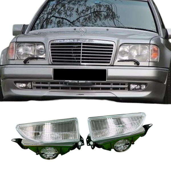Mercedes W124 AMG Bumper R129 SL500 W202 W140 Compatible Fog Light Set