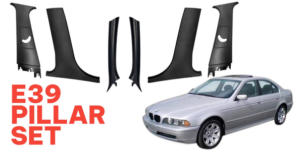 BMW E39 Compatible Door A+B Pillar Interior Trim Set 6pcs