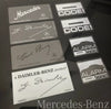 Mercedes-Benz W115 W123 W114 W116 Compatible Windows Glass Decal Labels Set Stickers