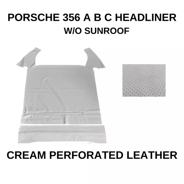 PORSCHE 356 A B C Compatible HEADLINER ROOF SKY CEILING PERFORATED White W/out SUNROOF