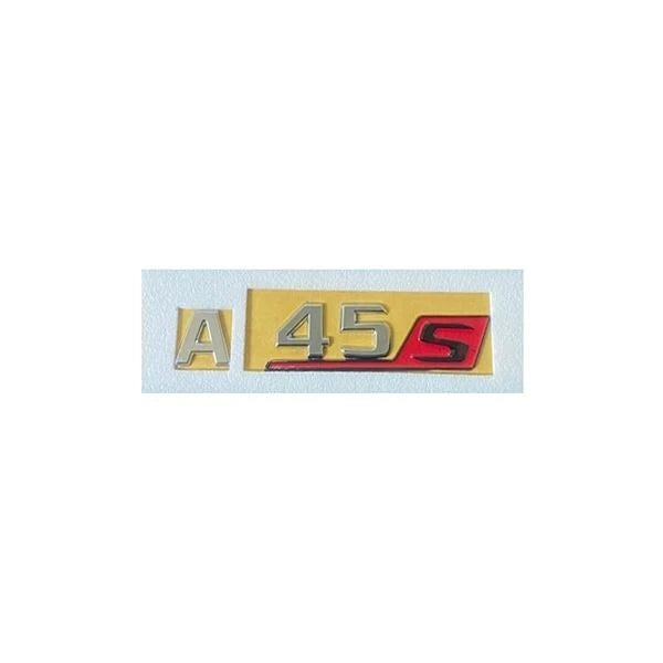 Mercedes A45s Compatible Chrome Emblem Label Nameplate Badge A177 817 52 00