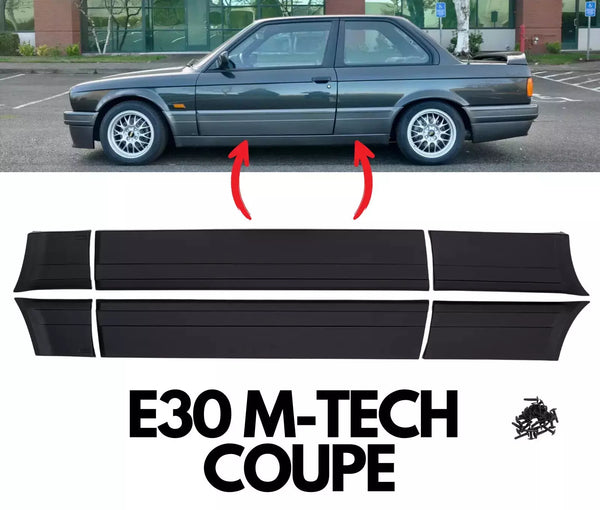 Bmw E30 Coupe CompatibleDoor Side Panel Kit M-Tech Performance Side Addon Pod Set 6 Pieces