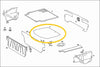 Spare Wheel Well Cover for Mercedes W116 (1972-1980) S-Class - MDF Trunk Floor