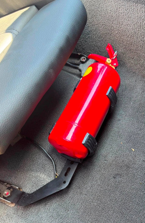 Bmw E30 Under Seat Fire Extinguisher Mount Holder Bracket + Extinguisher Holder