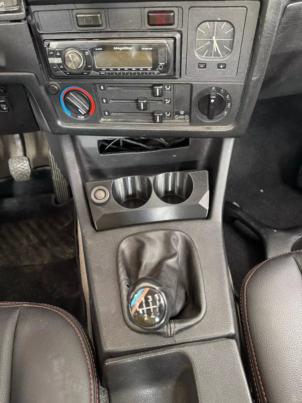 BMW E30 3 Series Compatible Double Cup Holder Center Interior Plug and Play