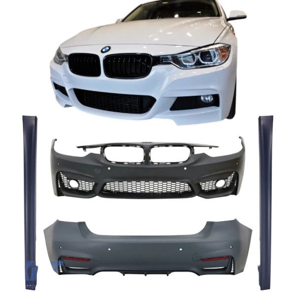 BMW F30 2012–2018 Compatible M-Tech Body Kit – Front Bumper, Rear Bumper & Side Skirts