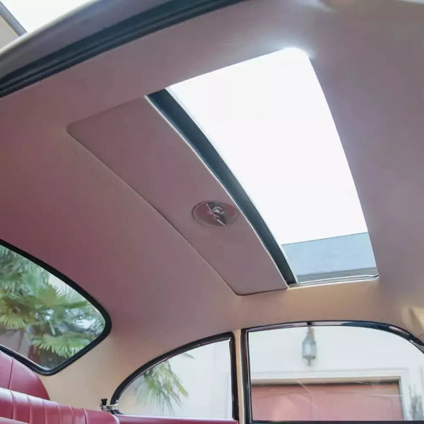 PORSCHE 356 A B C Compatible HEADLINER ROOF SKY CEILING PERFORATED White With SUNROOF