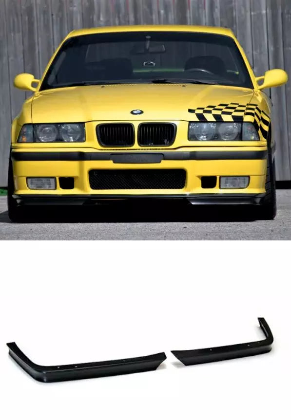 BMW E36 M3 Compatible Front Left and Right Splitter Spoiler Flap Lip For Bumper