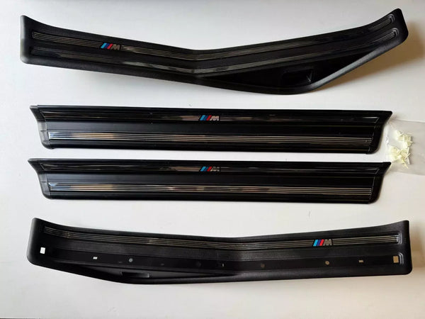 BMW E46 1997-2006 Compatible Door Sill Cover Protector Plate Set 4 Pieces