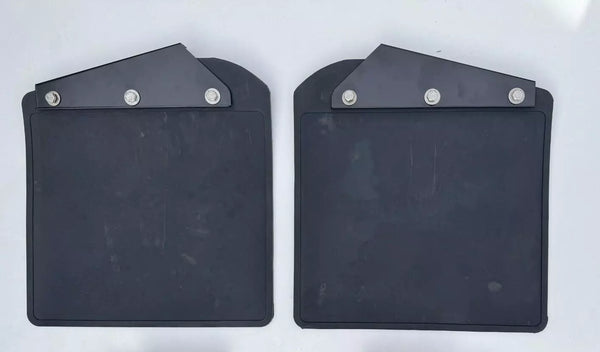 Land Rover Defender 90 110 130 1986-2016 Compatible Rubber Mud Flap Front Side with Bracket Set