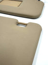 BMW E30 Coupe 320i Compatible Sunvisor Beige Pair with Vanity Mirror Cover