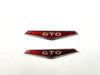 Pontiac GTO Compatible Decorative Fender Emblem Ornament Badge Red 2pcs