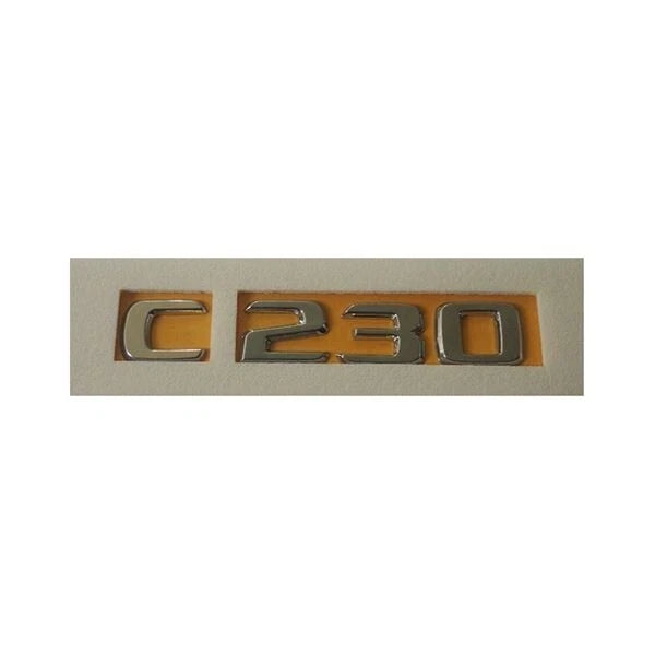 Mercedes C230 Compatible Chrome Emblem Label Nameplate Badge A208 817 03 15