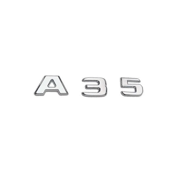 Mercedes A35 Compatible Chrome Emblem Label Nameplate Badge A35 A177 817 53 00