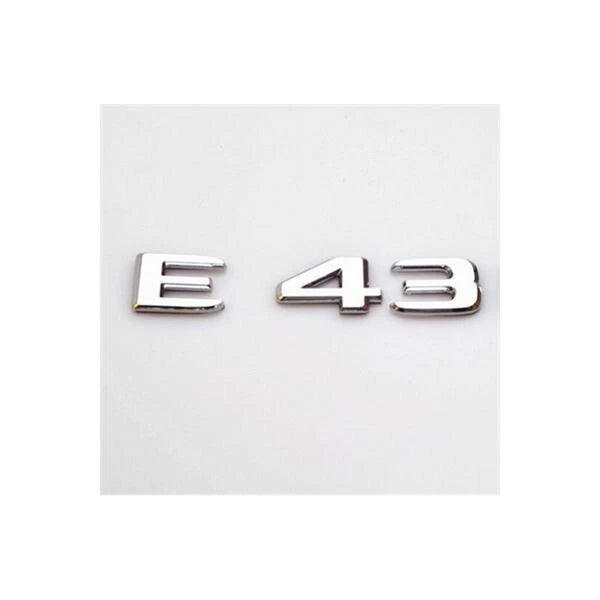 Mercedes E43 Compatible Chrome Emblem Label Nameplate Badge 817 85 00